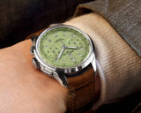  Shop Authentic Breitling Premier B09 Chronograph 40 Green Dial Brown Leather Strap Watch for Men - AB0930D31L1P1 - Luxxuri