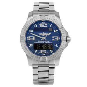  Shop Authentic Breitling Aerospace Evo Blue Dial Silver Steel Strap Watch for Men - E79363101C1E1 - Luxxuri