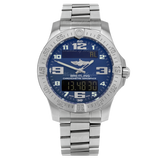 Shop Authentic Breitling Aerospace Evo Blue Dial Silver Steel Strap Watch for Men - E79363101C1E1 - Luxxuri