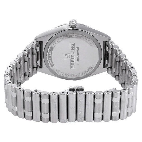  Shop Authentic Breitling Chronomat 32 Diamonds White Dial Silver Steel Strap Watch for Women - A77310101A3A1 - Luxxuri
