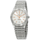  Shop Authentic Breitling Chronomat 32 Diamonds White Dial Silver Steel Strap Watch for Women - A77310101A3A1 - Luxxuri