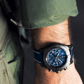  Shop Authentic Breitling Super Avenger Chronograph 48 Night Mission Blue Dial Blue Leather Strap Watch for Men - V13375101C1X2 - Luxxuri