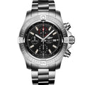  Shop Authentic Breitling Super Avenger Chronograph 48 Black Dial Silver Steel Strap Watch for Men - A13375101B1A1 - Luxxuri