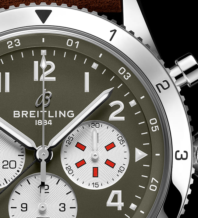  Shop Authentic Breitling Super Avi B04 Chronograph GMT 46 Curtiss Warhawk Green Dial Brown Leather Strap Watch for Men - AB04452A1L1X1 - Luxxuri