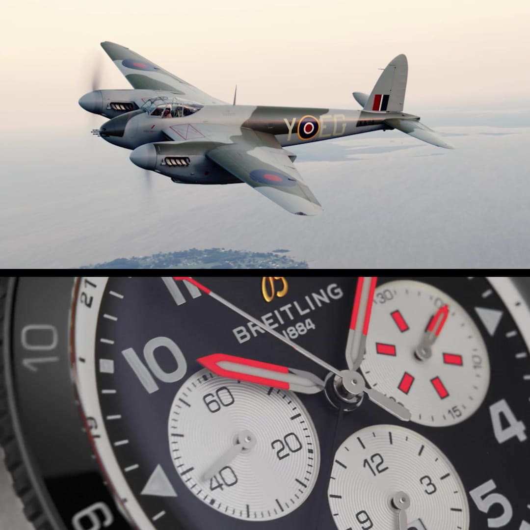  Shop Authentic Breitling Super Avi B04 Chronograph GMT 46 Mosquito Black Dial Brown Leather Strap Watch for Men - YB04451A1B1X1 - Luxxuri