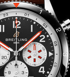  Shop Authentic Breitling Super Avi B04 Chronograph GMT 46 Mosquito Black Dial Brown Leather Strap Watch for Men - YB04451A1B1X1 - Luxxuri