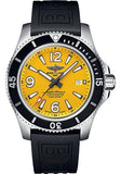  Shop Authentic Breitling Superocean Automatic 44mm Yellow Dial Black Rubber Strap Watch for Men - A17367021I1S1 - Luxxuri