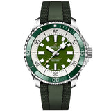 Shop Authentic Breitling Superocean Automatic 44 Green Dial Green Rubber Strap Watch for Men - A17376A31L1S1 - Luxxuri