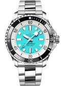  Shop Authentic Breitling Superocean Automatic 44mm Turquoise Dial Silver Steel Strap Watch for Men - A17376211L2A1 - Luxxuri