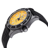  Shop Authentic Breitling Superocean Automatic 46mm Yellow Dial Black Rubber Strap Watch for Men - M17368D71I1S1 - Luxxuri