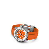  Shop Authentic Breitling Superocean Automatic 36 Orange Dial Orange Rubber Strap Watch for Men - A17377211O1S1 - Luxxuri