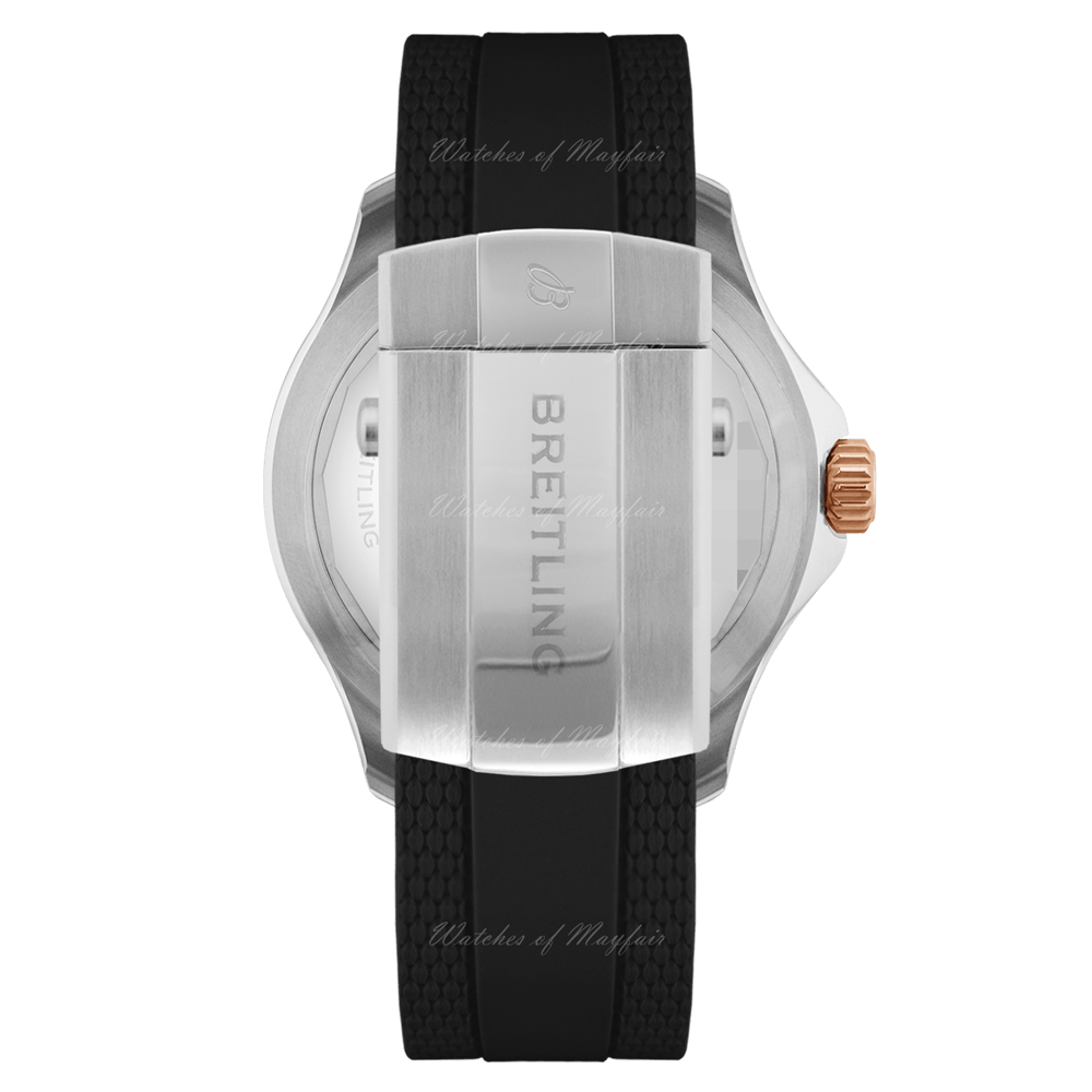  Shop Authentic Breitling Superocean Automatic 42mm 18K Red Gold & Black Dial Black Rubber Strap Watch for Men - U17375211B1S1 - Luxxuri