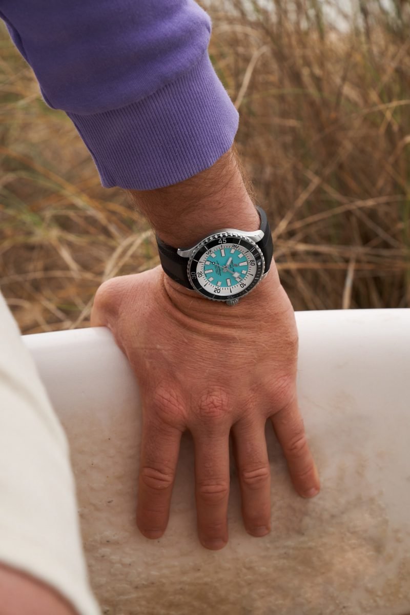  Shop Authentic Breitling Superocean Automatic 44 Turquoise Dial Black Rubber Strap Watch for Men - A17376211L2S1 - Luxxuri