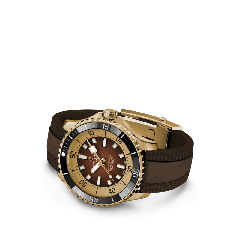  Shop Authentic Breitling Superocean Automatic 44 Brown Dial Brown Rubber Strap Watch for Men - N17376201Q1S1 - Luxxuri