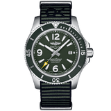  Shop Authentic Breitling Superocean Automatic 44mm Outerknown Green Dial Green Nylon Strap Watch for Men - A17367A11L1W1 - Luxxuri