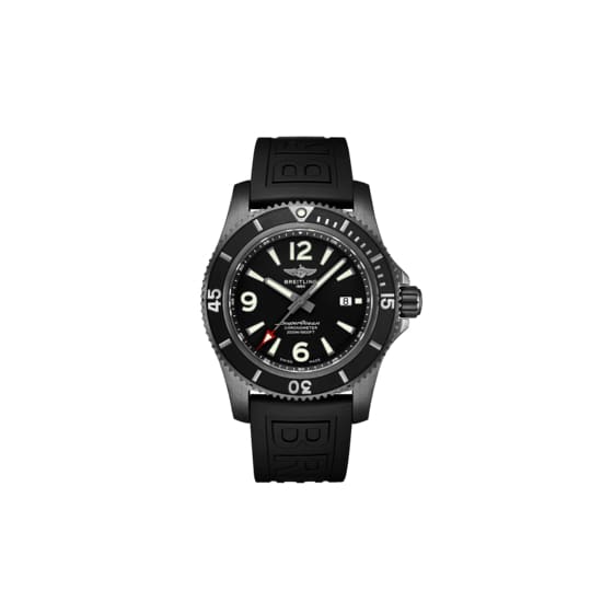  Shop Authentic Breitling Superocean Automatic 46mm Black Dial Black Rubber Strap Watch for Men - M17368B71B1S1 - Luxxuri