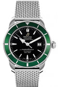 Shop Authentic Breitling Superocean Heritage 42mm Chronograph Green Bezel Mens Watch - A1732136 - Luxxuri