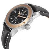  Shop Authentic Breitling Superocean Heritage 42mm Black Dial Black Leather Men's Watch - U1732112-B - Luxxuri