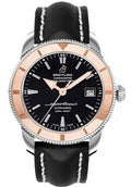  Shop Authentic Breitling Superocean Heritage 42mm Black Dial Black Leather Men's Watch - U1732112-B - Luxxuri