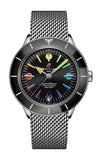  Shop Authentic Breitling Superocean Heritage '57 Black Dial Silver Mesh Bracelet Watch for Men - A103701A1B1A1 - Luxxuri