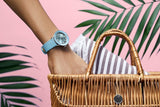  Shop Authentic Breitling Superocean Heritage '57 Pastel Paradise Blue Dial Blue Leather Strap Watch for Women - A10340161C1X1 - Luxxuri