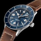  Shop Authentic Breitling Superocean Heritage '57 Blue Dial Brown Leather Strap Watch for Men - A10370161C1X1 - Luxxuri