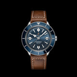  Shop Authentic Breitling Superocean Heritage '57 Blue Dial Brown Leather Strap Watch for Men - A10370161C1X1 - Luxxuri