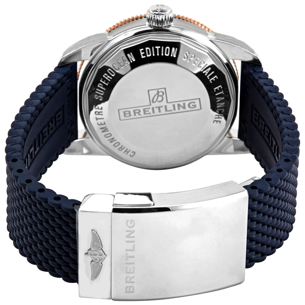  Shop Authentic Breitling Superocean Heritage B20 Automatic 42 Blue Dial Blue Mesh Bracelet Watch for Men - UB2010161C1S1 - Luxxuri