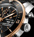  Shop Authentic Breitling Superocean Heritage Chronograph 44 Black Dial Black Mesh Bracelet Watch for Men - U13313121B1S1 - Luxxuri