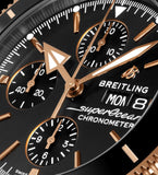  Shop Authentic Breitling Superocean Heritage Chronograph 44 Black Dial Black Mesh Bracelet Watch for Men - U13313121B1S1 - Luxxuri