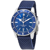  Shop Authentic Breitling Superocean Heritage B20 Automatic 46 Blue Dial Blue Mesh Bracelet Watch for Men - AB2020161C1S1 - Luxxuri