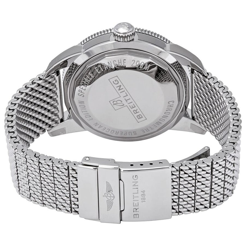  Shop Authentic Breitling Superocean Heritage B20 Automatic 44 Blue Dial Silver Mesh Bracelet Watch for Men - AB2030161C1A1 - Luxxuri