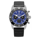  Shop Authentic Breitling Superocean Heritage B01 Chronograph 44 Blue Dial Black Mesh Bracelet Watch for Men - AB0162121C1S1 - Luxxuri
