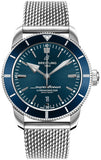  Shop Authentic Breitling Superocean Heritage B20 Automatic 44 Blue Dial Silver Mesh Bracelet Watch for Men - AB2030161C1A1 - Luxxuri