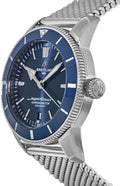  Shop Authentic Breitling Superocean Heritage B20 Automatic 44 Blue Dial Silver Mesh Bracelet Watch for Men - AB2030161C1A1 - Luxxuri