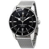  Shop Authentic Breitling Superocean Heritage B20 Automatic 46 Black Dial Silver Mesh Bracelet Watch for Men - AB2020121B1A1 - Luxxuri