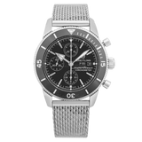  Shop Authentic Breitling Superocean Heritage Chronograph 44 Black Dial Silver Mesh Bracelet Watch for Men - A13313121B1A1 - Luxxuri