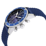  Shop Authentic Breitling Superocean Heritage Chronograph 44 Blue Dial Blue Mesh Bracelet Watch for Men - A13313161C1S1 - Luxxuri