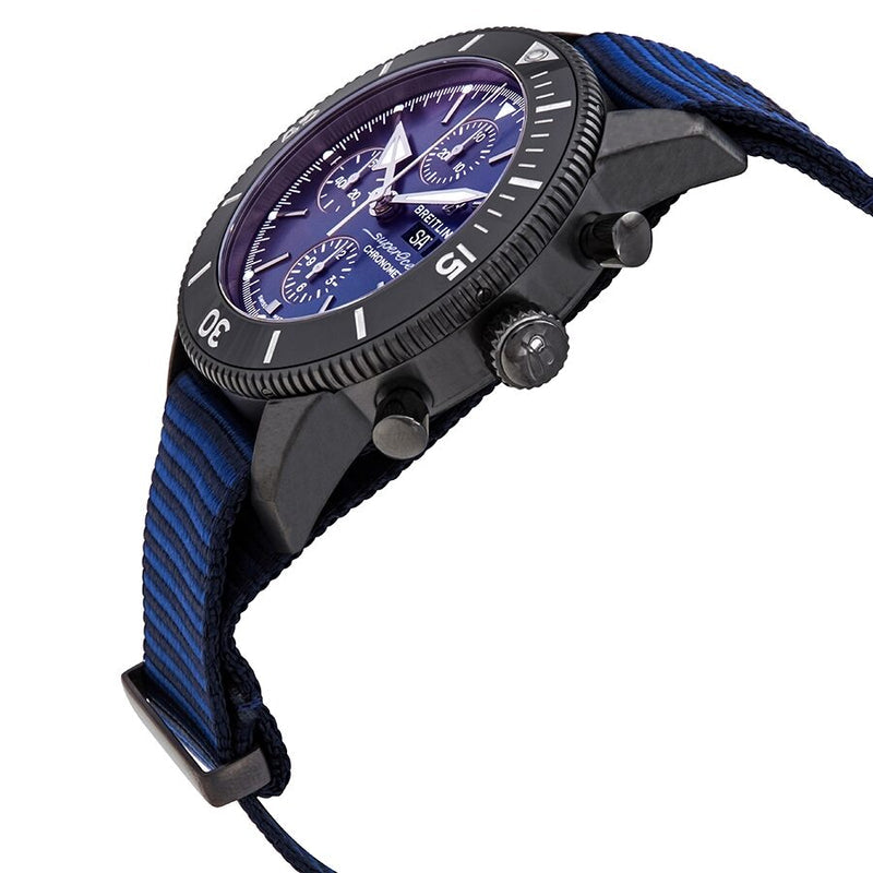  Shop Authentic Breitling Superocean Heritage Chronograph 44 Outerknown Blue Dial Blue NATO Strap Watch for Men - M133132A1C1W1 - Luxxuri