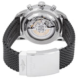  Shop Authentic Breitling Superocean Heritage B01 Chronograph 44 Silver Dial Black Mesh Bracelet Watch for Men - AB0162121G1S1 - Luxxuri