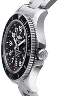  Shop Authentic Breitling Superocean II 44mm Black Dial Black Steel Strap Watch for Men - A17392D71B1A1 - Luxxuri