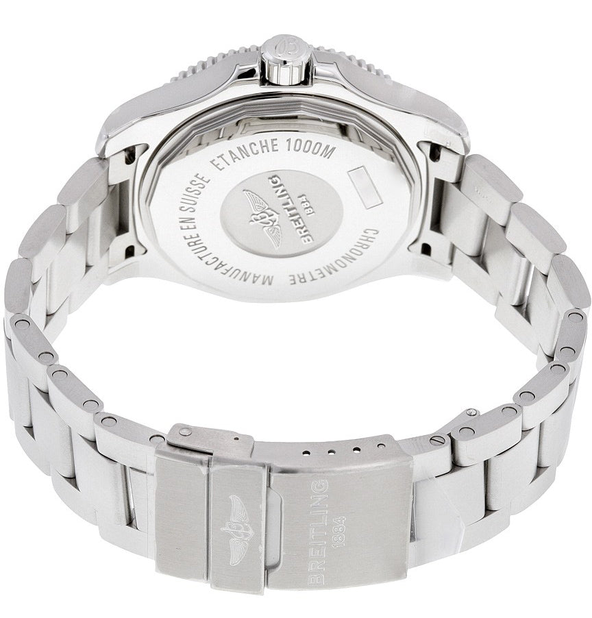  Shop Authentic Breitling Superocean II 44mm Black Dial Black Steel Strap Watch for Men - A17392D71B1A1 - Luxxuri