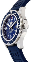  Shop Authentic Breitling Superocean II 44mm Blue Dial Blue Rubber Strap Watch for Men - A17392D8/C910/158S/A20SS.1 - Luxxuri