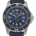  Shop Authentic Breitling Superocean II 44mm Blue Dial Blue Rubber Strap Watch for Men - A17392D8/C910/158S/A20SS.1 - Luxxuri