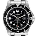  Shop Authentic Breitling Superocean II 44mm Black Dial Black Steel Strap Watch for Men - A17392D71B1A1 - Luxxuri