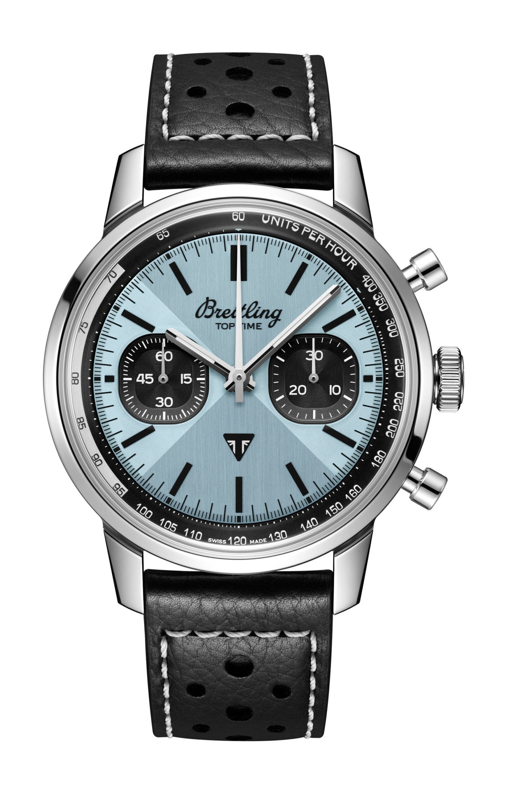  Shop Authentic Breitling Top Time B01 Triumph Blue Dial Black Leather Strap Watch for Men - AB01764A1C1X1 - Luxxuri