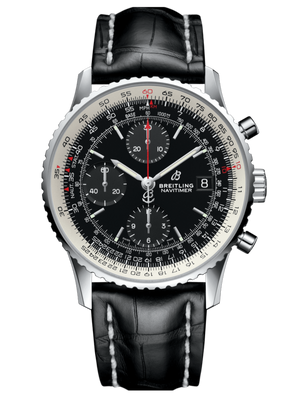  Shop Authentic Breitling Navitimer 1 Chronograph 41mm Automatic Black Dial Black Leather Strap Mens Watch - A13324121B1P1 - Luxxuri