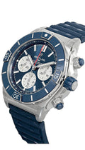  Shop Authentic Breitling Super Chronomat B01 44 Blue Dial Blue Rubber Strap Watch for Men - AB0136161C1S1 - Luxxuri