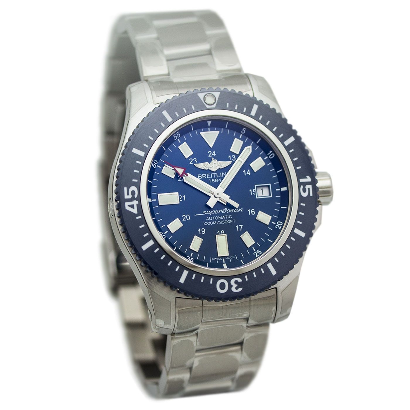  Shop Authentic Breitling Superocean II Special Mariner Blue Ceramic Bezel 44mm Mens Watch - Y1739316/C959 - Luxxuri