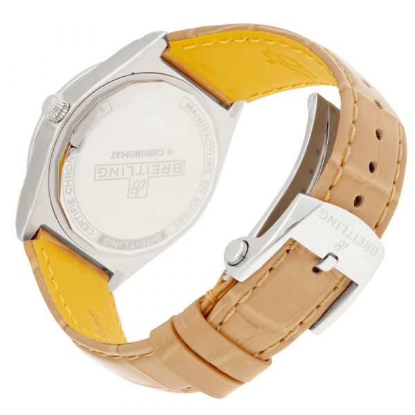  Shop Authentic Breitling Chronomat Automatic 36 South Sea Brown Dial Brown Leather Strap Watch for Women - A10380611A1P1 - Luxxuri